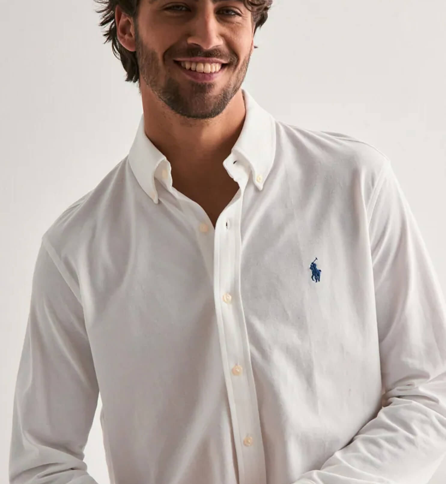 Classic white cotton shirt – Image 3