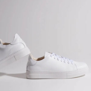 White leather sneakers – Image 2