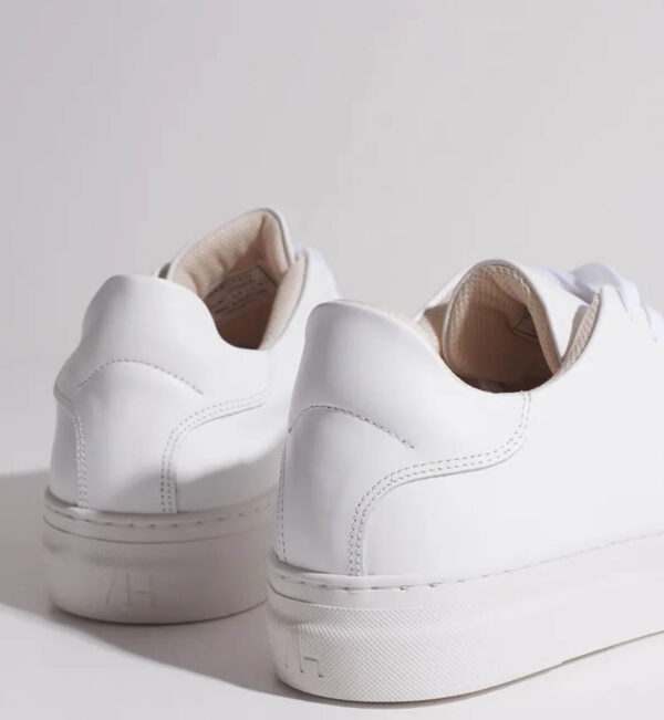 White leather sneakers