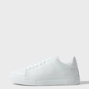 White leather sneakers