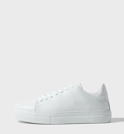 White leather sneakers